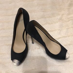 Black with white snakeskin authentic Brian Atwood heels never worn